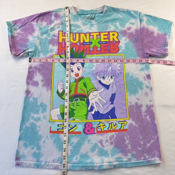 Hunter X anima tie-dye T-shirt Size Medium Purple Blue - Picture 4 of 5